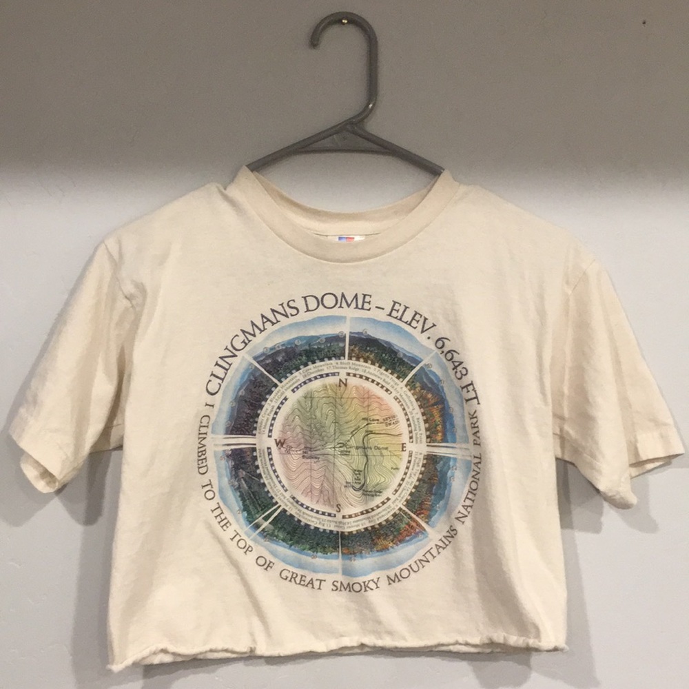 “Clingmans Dome” Vintage Cropped Tee